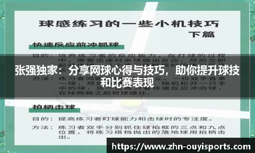 张强独家：分享网球心得与技巧，助你提升球技和比赛表现